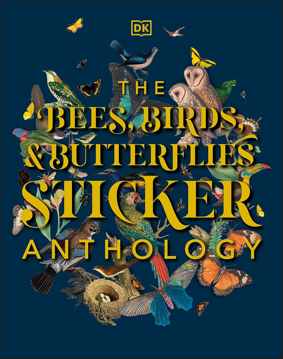 The Bees, Birds & Butterflies Sticker Anthology: With More Than 1,000 Vintage Stickers baixar livro de graça