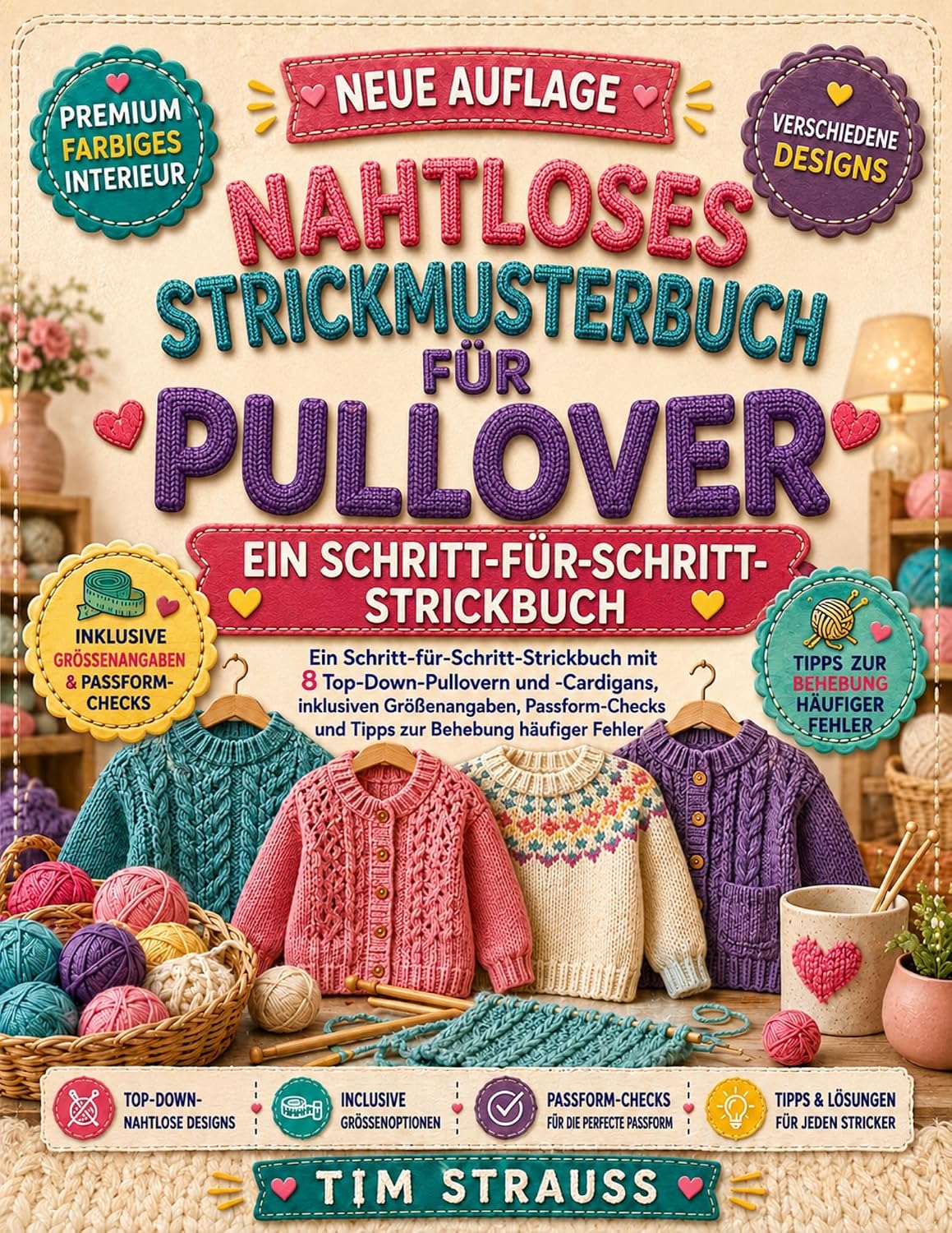 Nahtloses Strickmusterbuch für Pullover (German Edition) baixar livro de graça