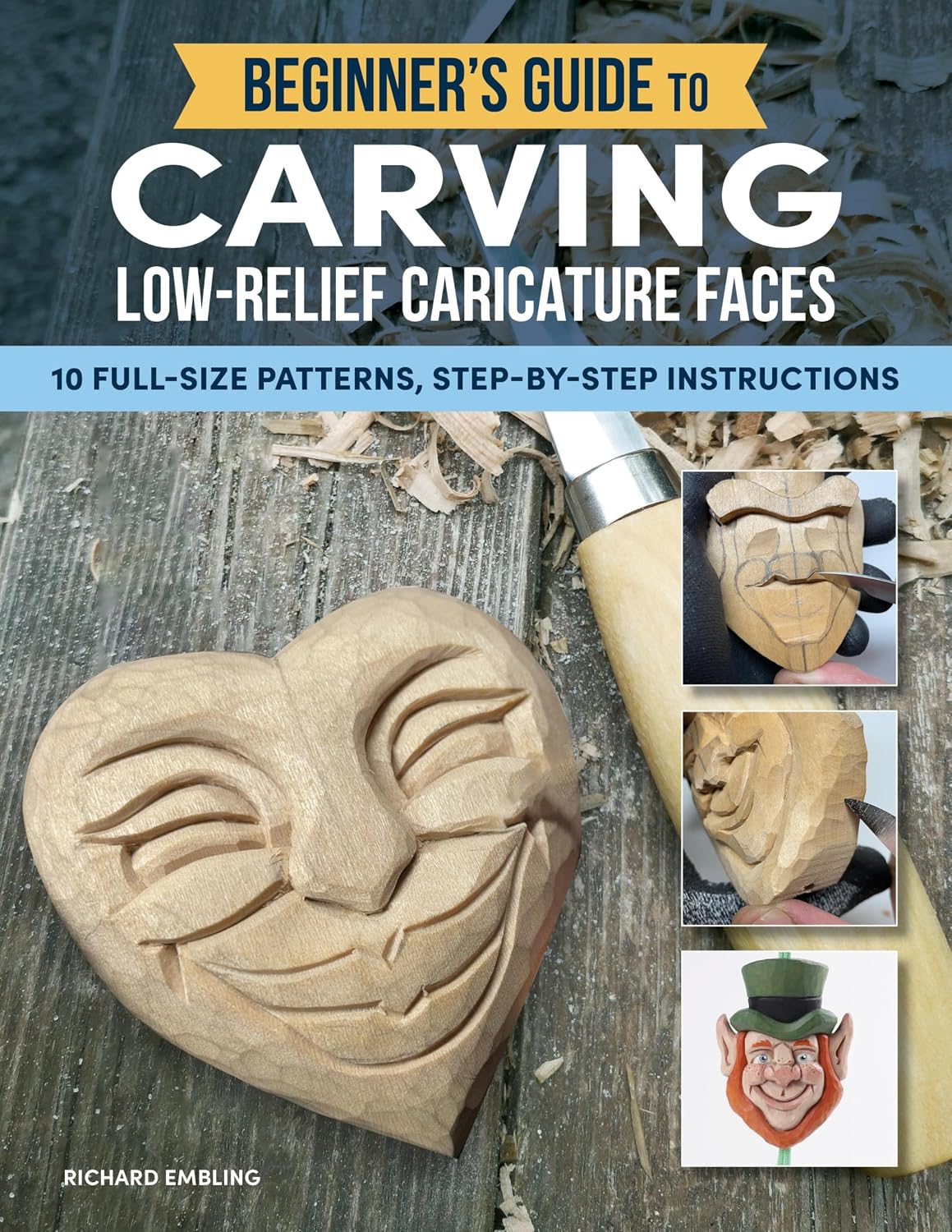 capítulo por capítulo baixar Beginner's Guide to Carving Low-Relief Caricature Faces: 10 Full-Size Patterns, Step-by-Step Instructions (English Edition)
