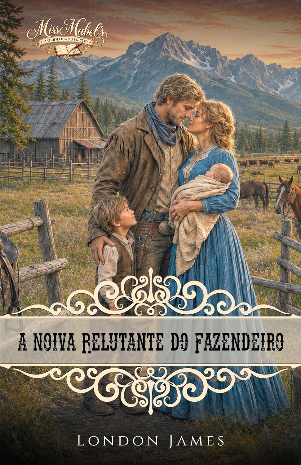 ler totalmente A Noiva Relutante do Fazendeiro (As Noivas do Registro de Casamentos de Miss Mabel Livro 5)