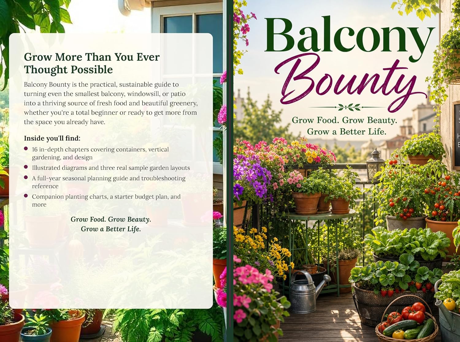 ler totalmente Balcony Bounty: Grow Food, Grow Beauty, Grow a Better Life (English Edition)
