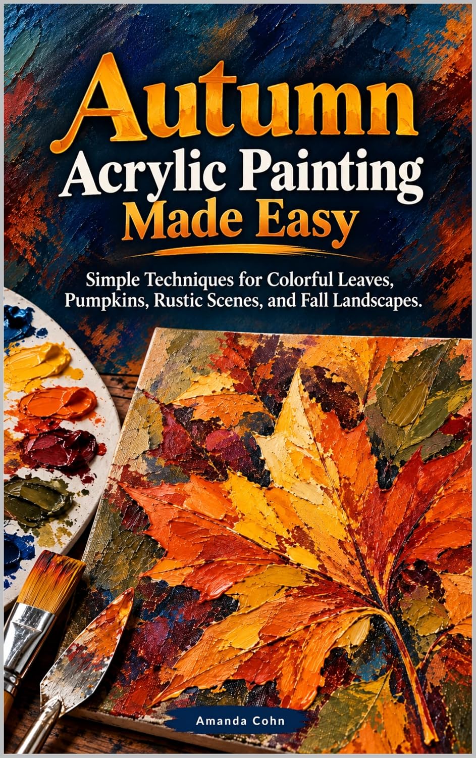 ler totalmente Autumn Acrylic Painting Made Easy: Simple Techniques for Colorful Leaves, Pumpkins, Rustic Scenes, and Fall Landscapes (Creative Acrylic) (English Edition)