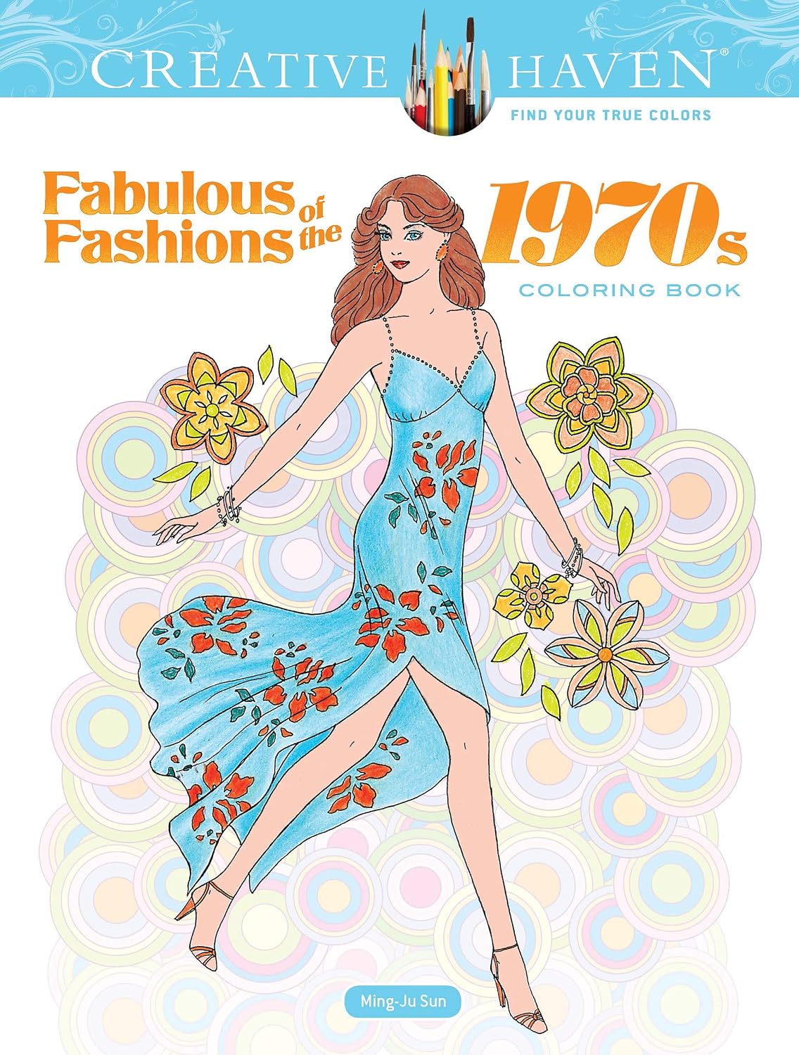 ler totalmente Creative Haven Fabulous Fashions of the 1970s Coloring Book