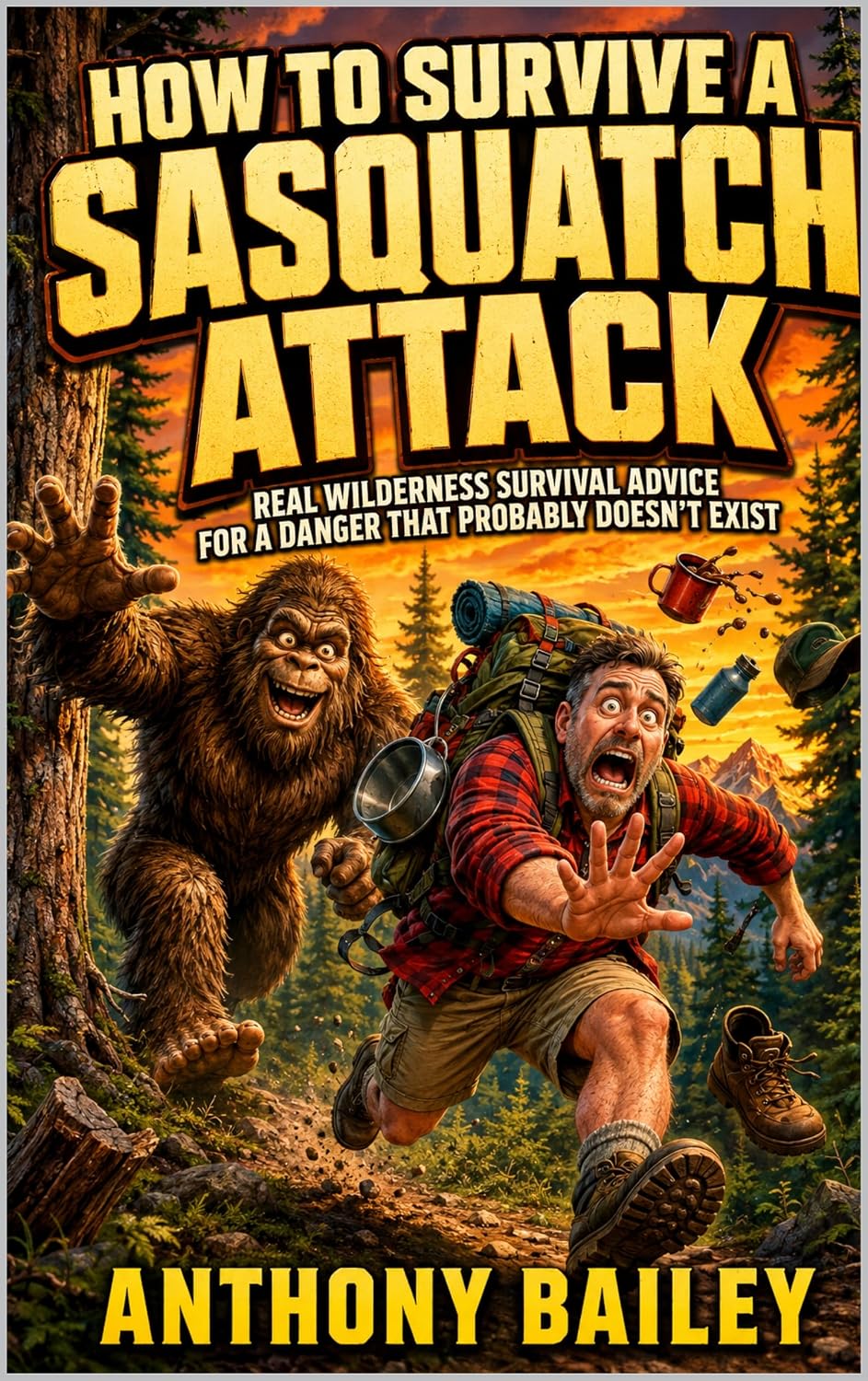 ler totalmente HOW TO SURVIVE A SASQUATCH ATTACK Real Wilderness Survival Advice for a Danger That Probably Doesn’t Exist (English Edition)