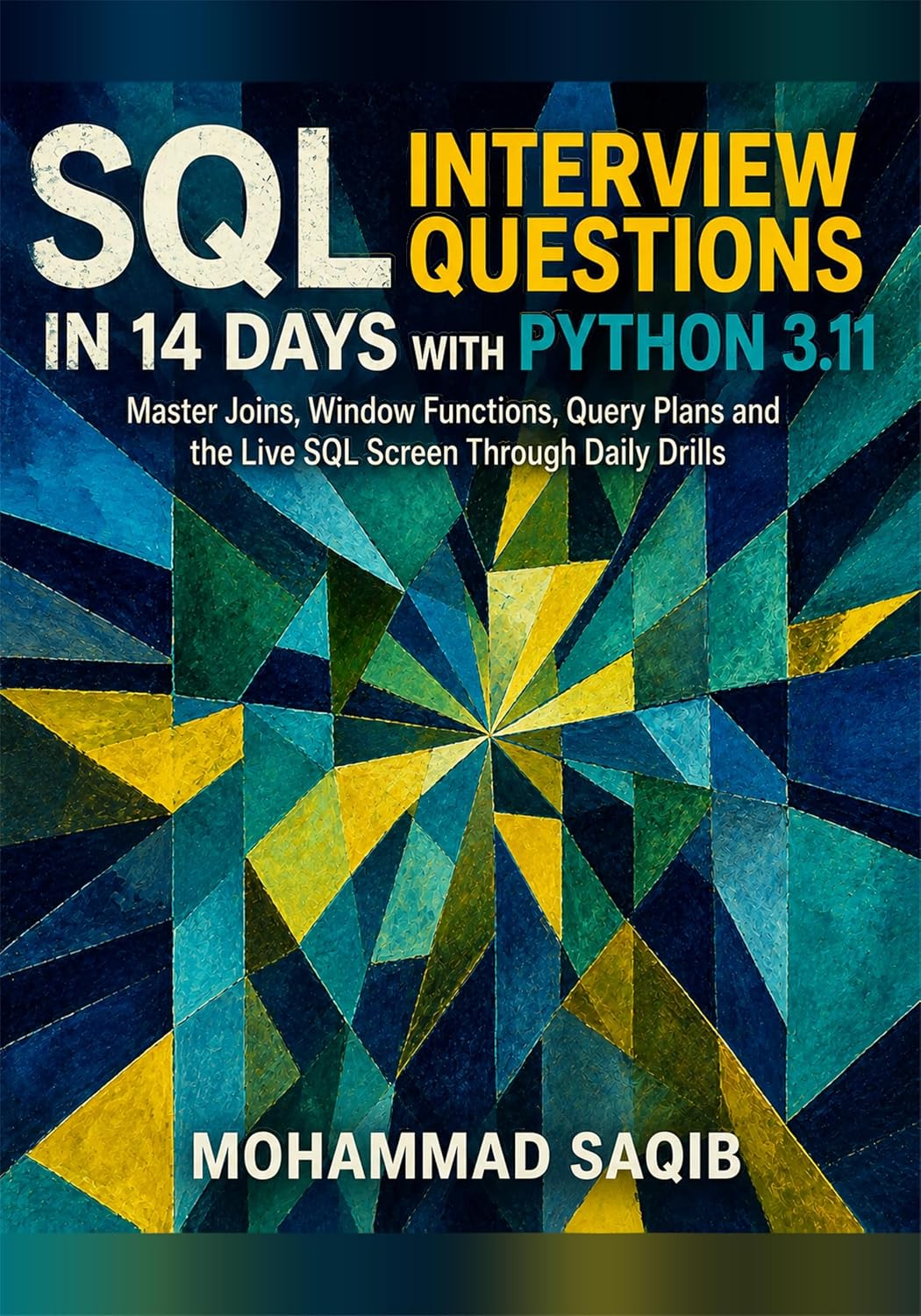 ler totalmente SQL Interview Questions in 14 Days with Python 3.11: Master Joins, Window Functions, Query Plans and the Live SQL Screen Through Daily Drills (Learn Programming in 14 Days) (English Edition)