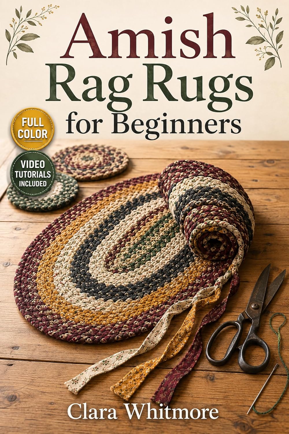 capítulo por capítulo baixar Amish Rag Rugs for Beginners: A Step-by-Step Guide to Recycled Fabric, Flat Braids, and Heirloom Floor Mats with Video Tutorials Included (English Edition)