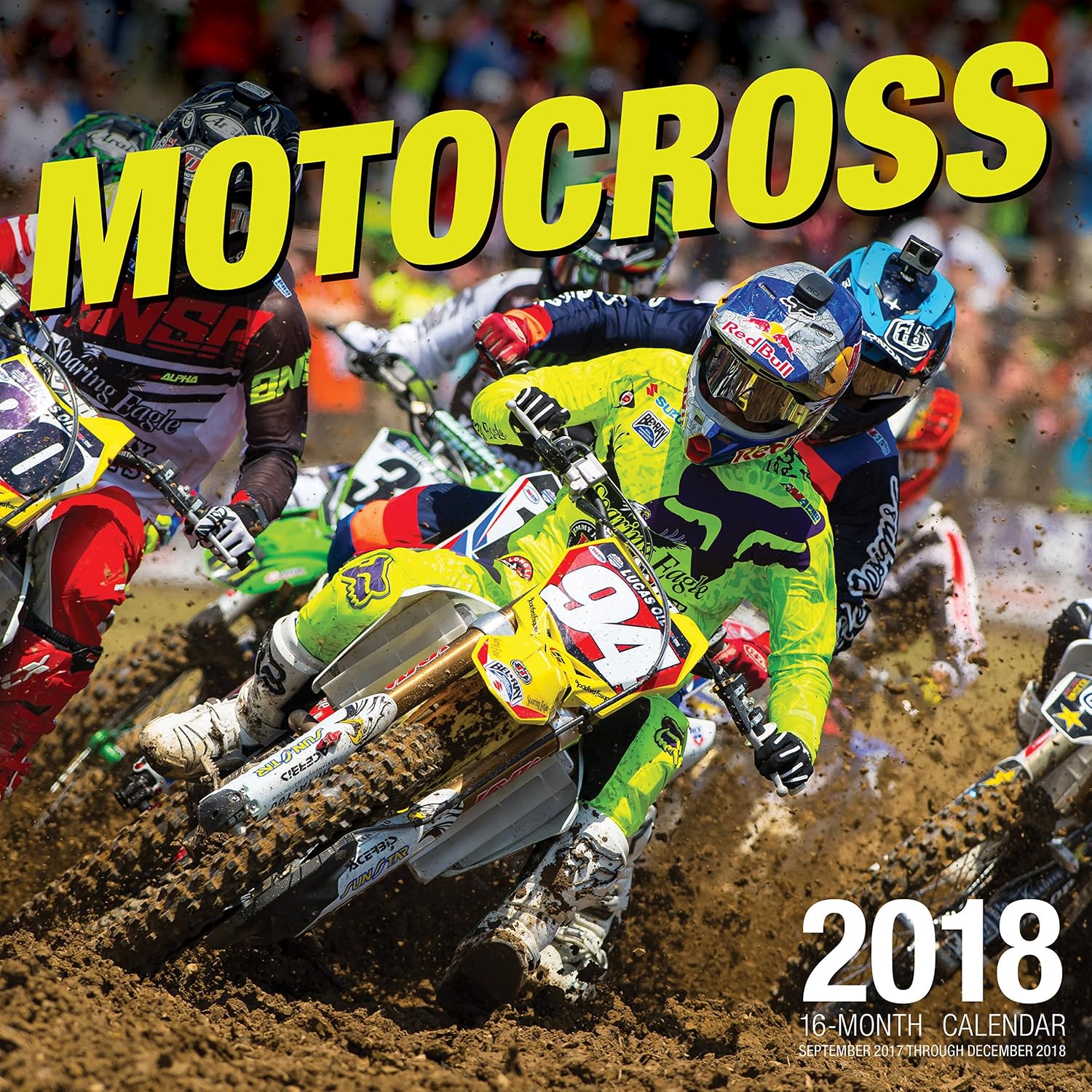 Motocross 2018: 16 Month Calendar Includes September 2017 Through December 2018