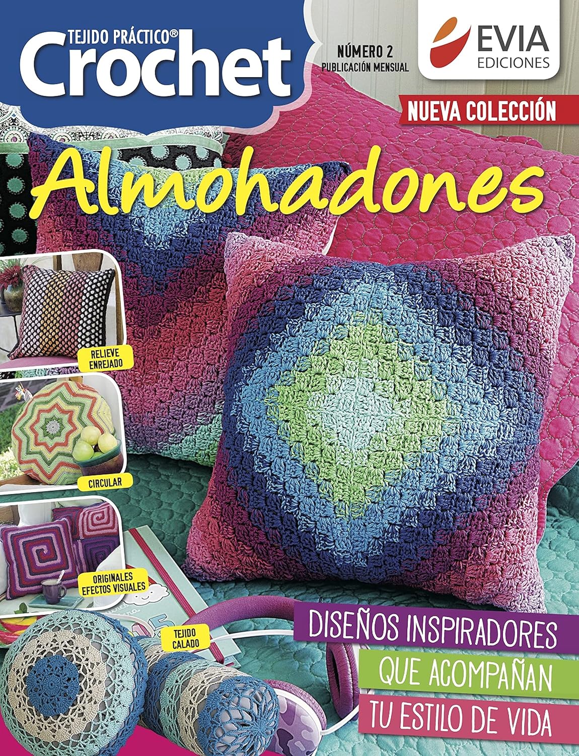 Almohadones al crochet 2: Guía práctica para el tejido al crochet de amohadones decorativos (CROCHET III nº 9) (Spanish Edition) baixar o livro de graça