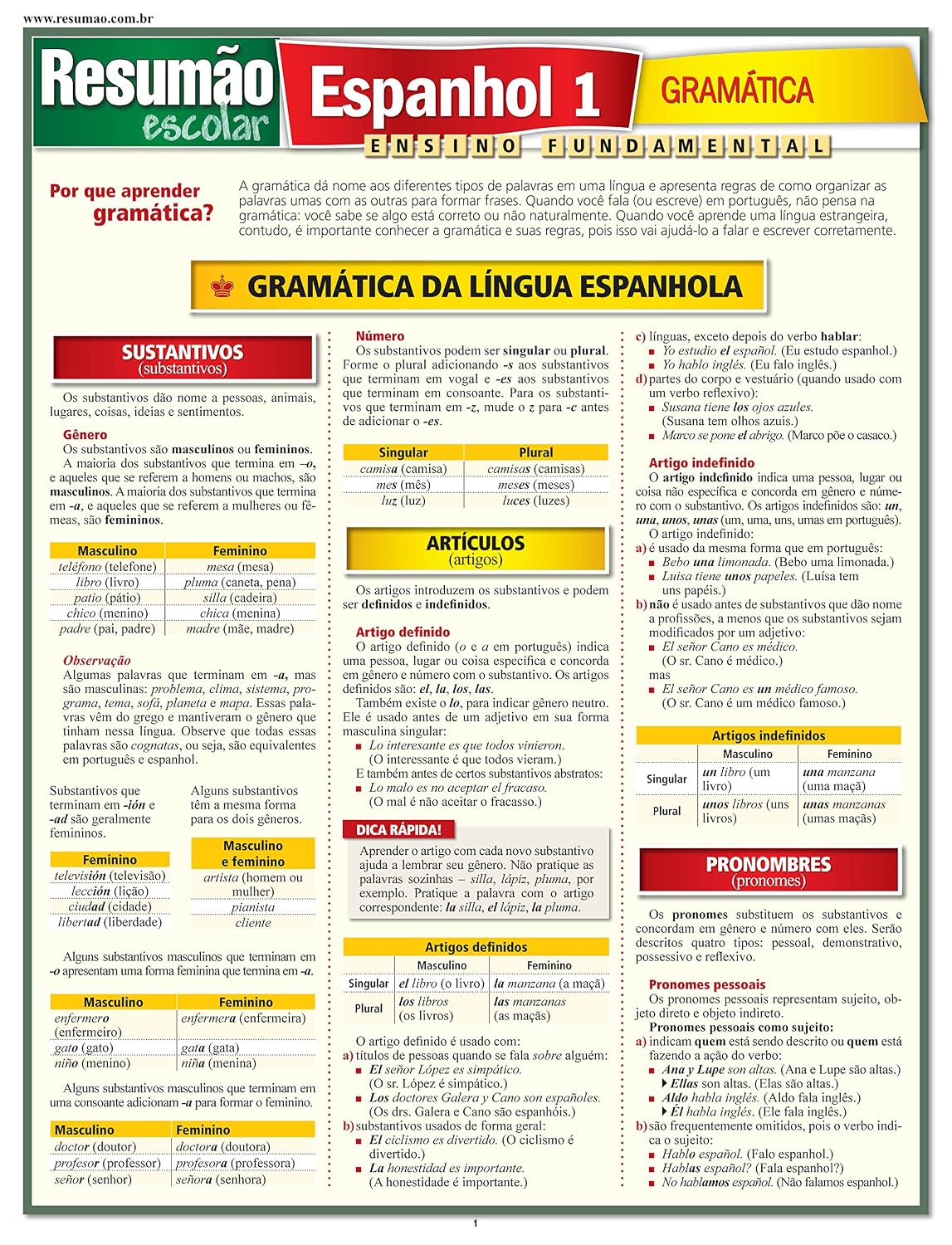 Espanhol 1 - Gramática baixar o livro de graça