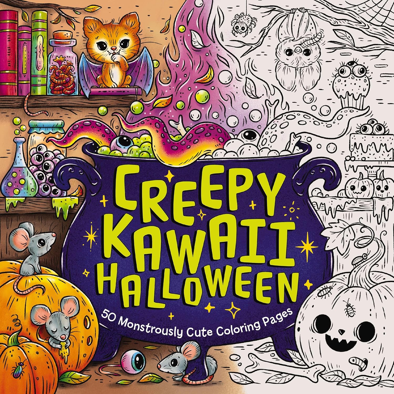 capítulo por capítulo baixar Creepy Kawaii Halloween: 50 Monstrously Cute Coloring Pages