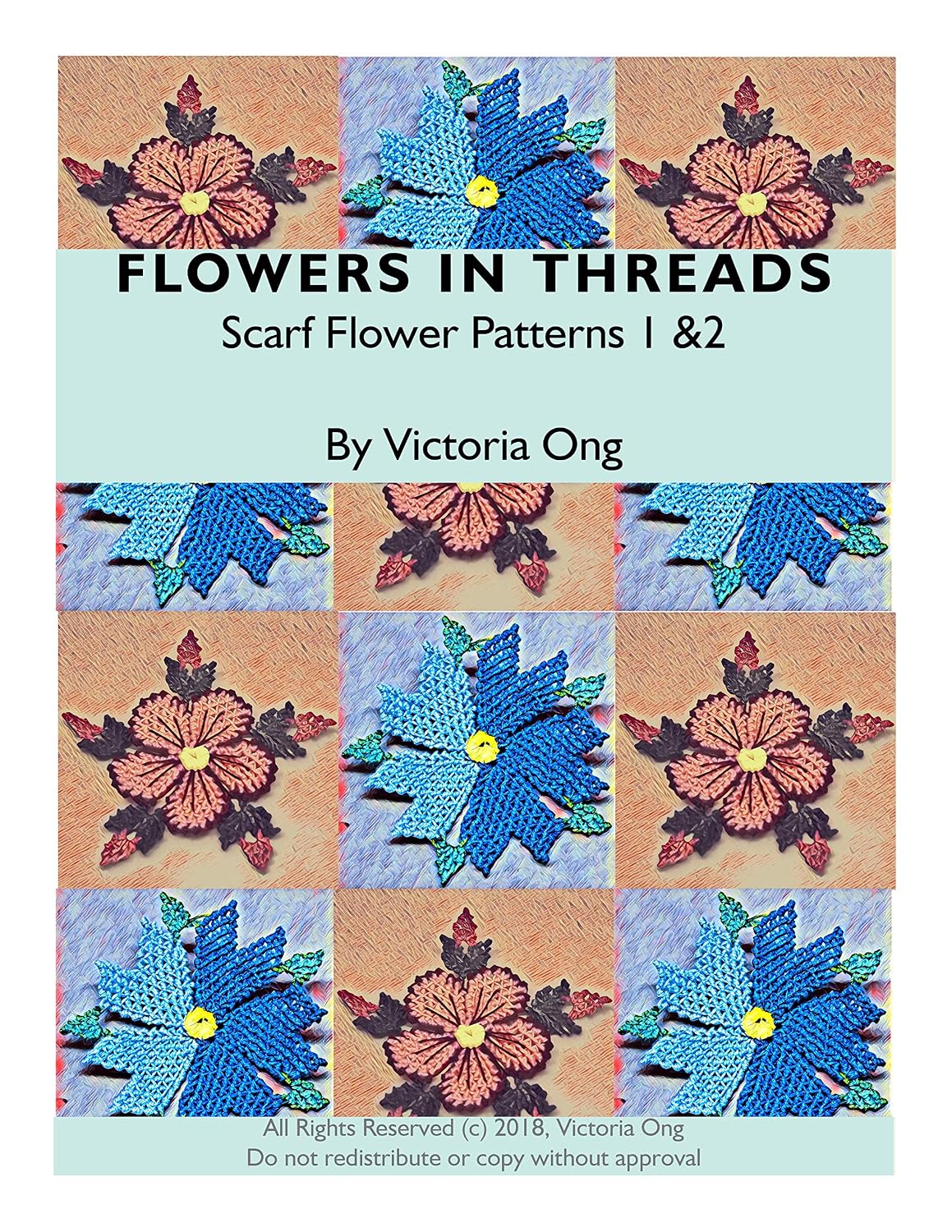Flowers in Threads: Scarf Flowers 1 & 2 (patterns only) (English Edition) baixar livro de graça