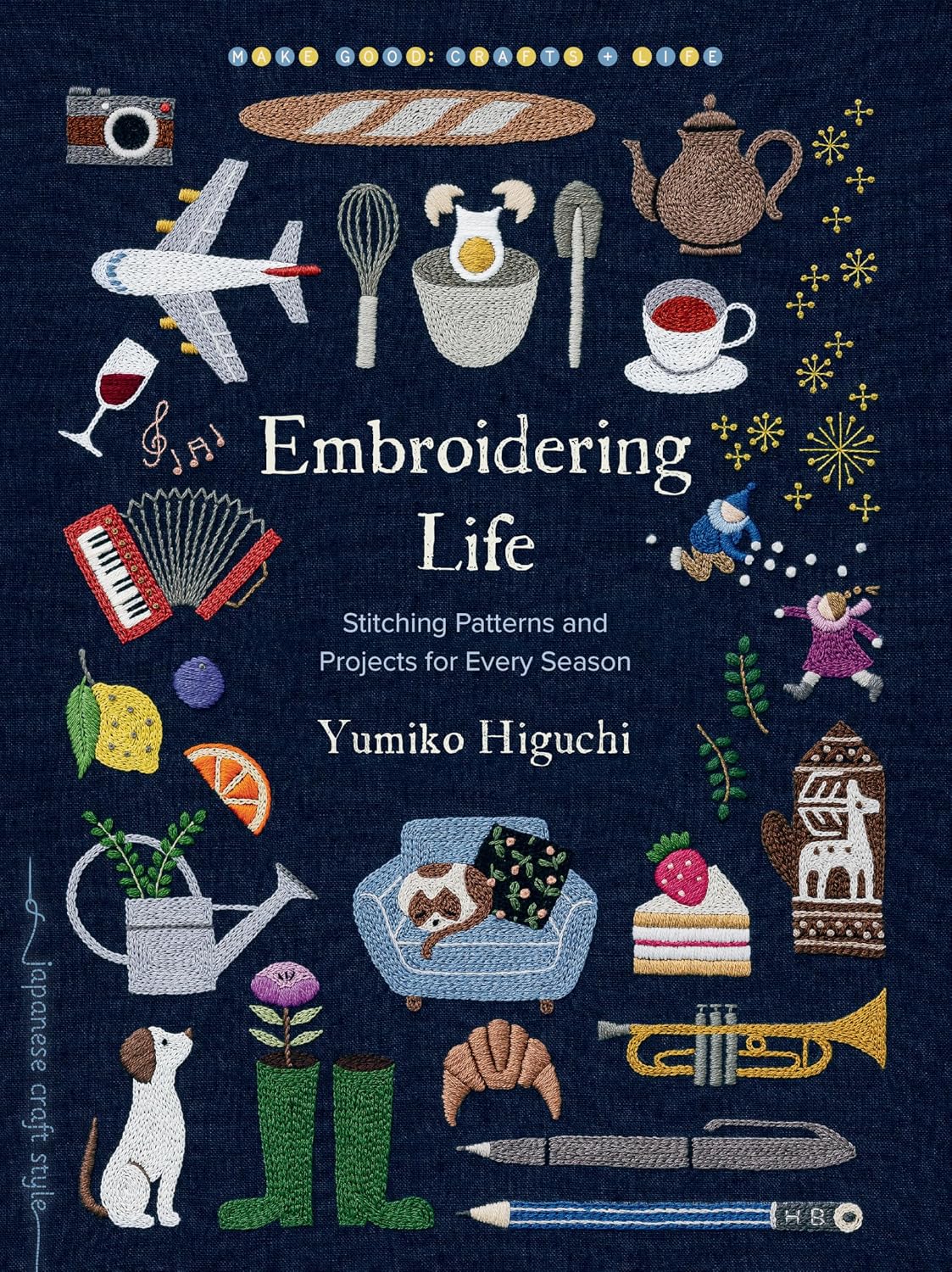 ler totalmente Embroidering Life: Stitching Patterns and Projects for Every Season