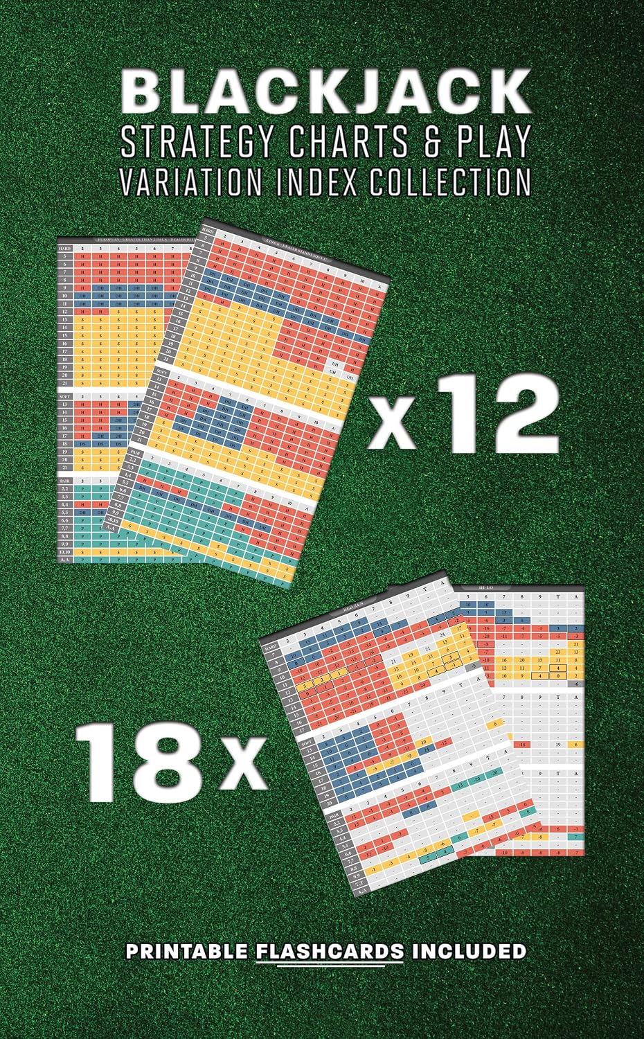 Blackjack Strategy Charts & Play Variation Index Collection: Full book strategy cards and indices for all card counting systems and rules (English Edition) baixar livro de graça
