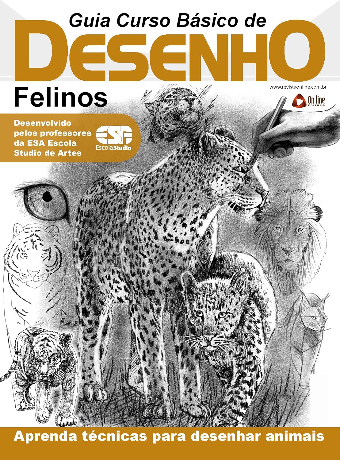 Curso Básico de Desenho - Felinos Ed.01 (Guia Curso de Desenho Livro 1) baixar o livro de graça