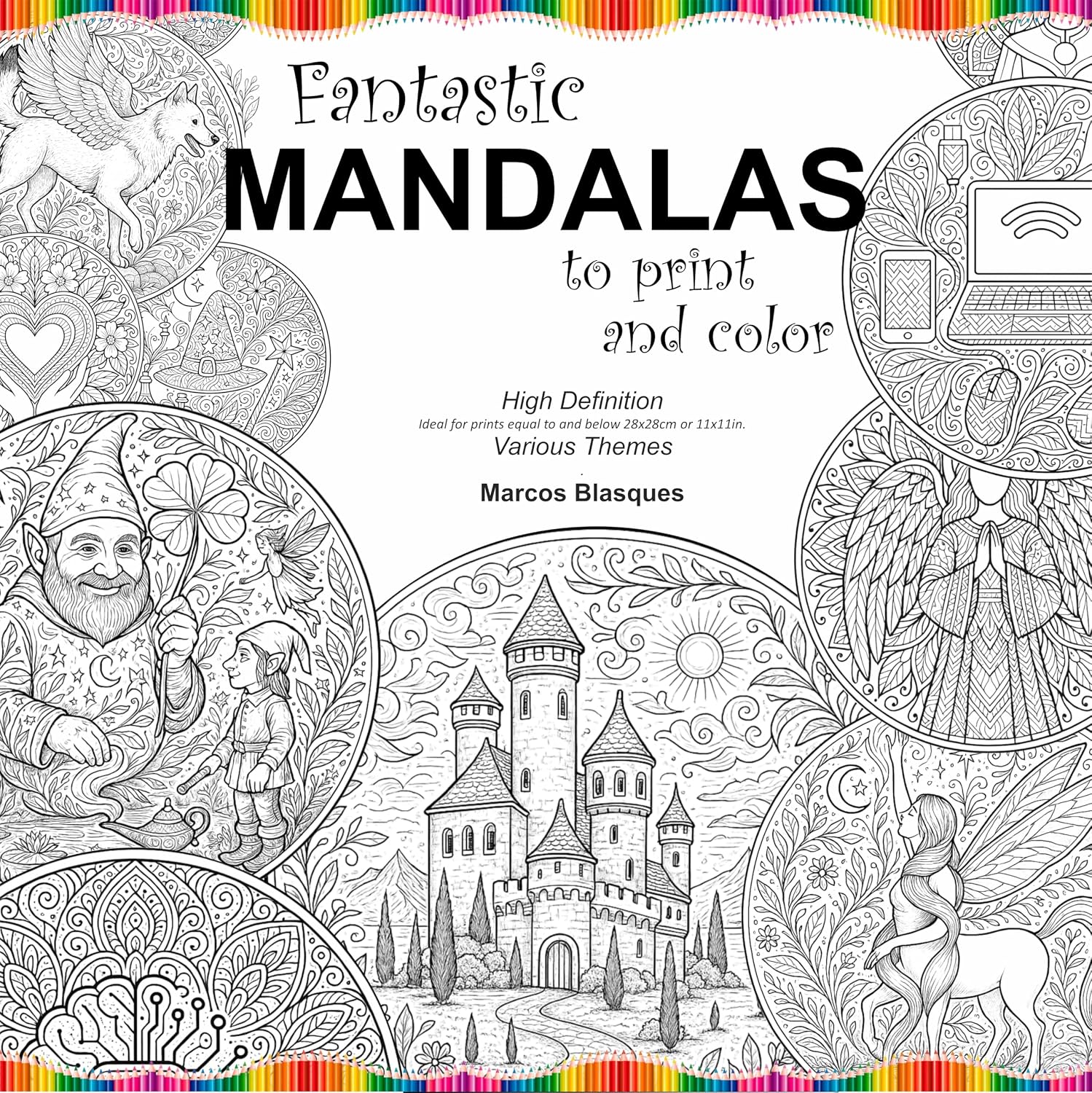capítulo por capítulo baixar FANTASTIC MANDALAS: to print and color