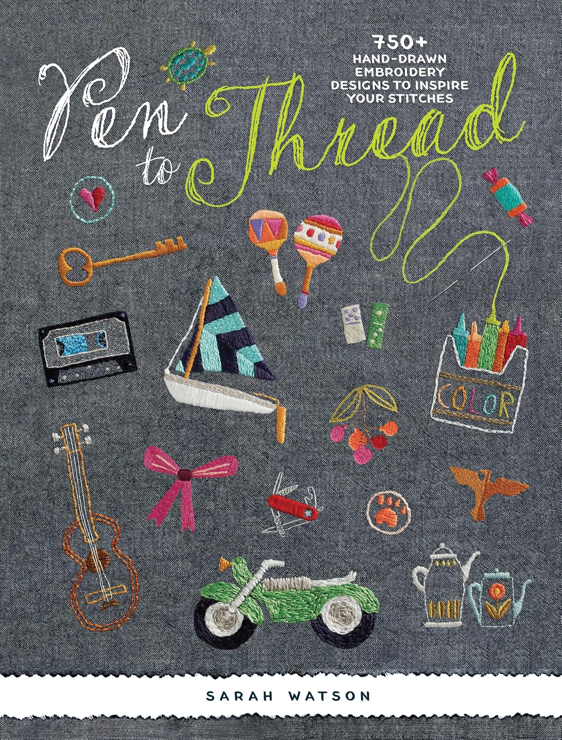 capítulo por capítulo baixar Pen to Thread: 750+ Hand-Drawn Embroidery Designs to Inspire Your Stitches!