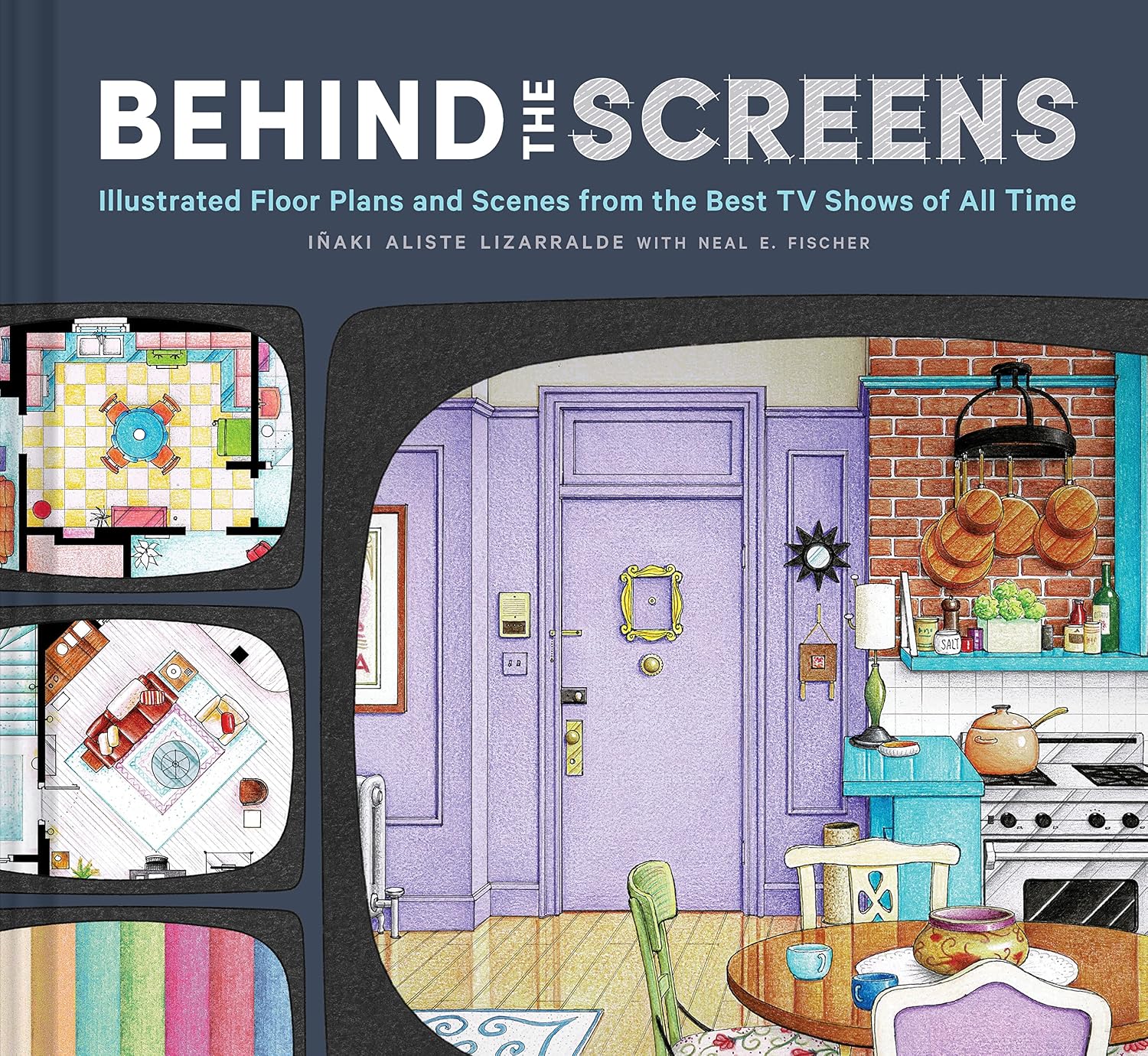 ler totalmente Behind the Screens: Illustrated Floor Plans and Scenes from the Best TV Shows of All Time